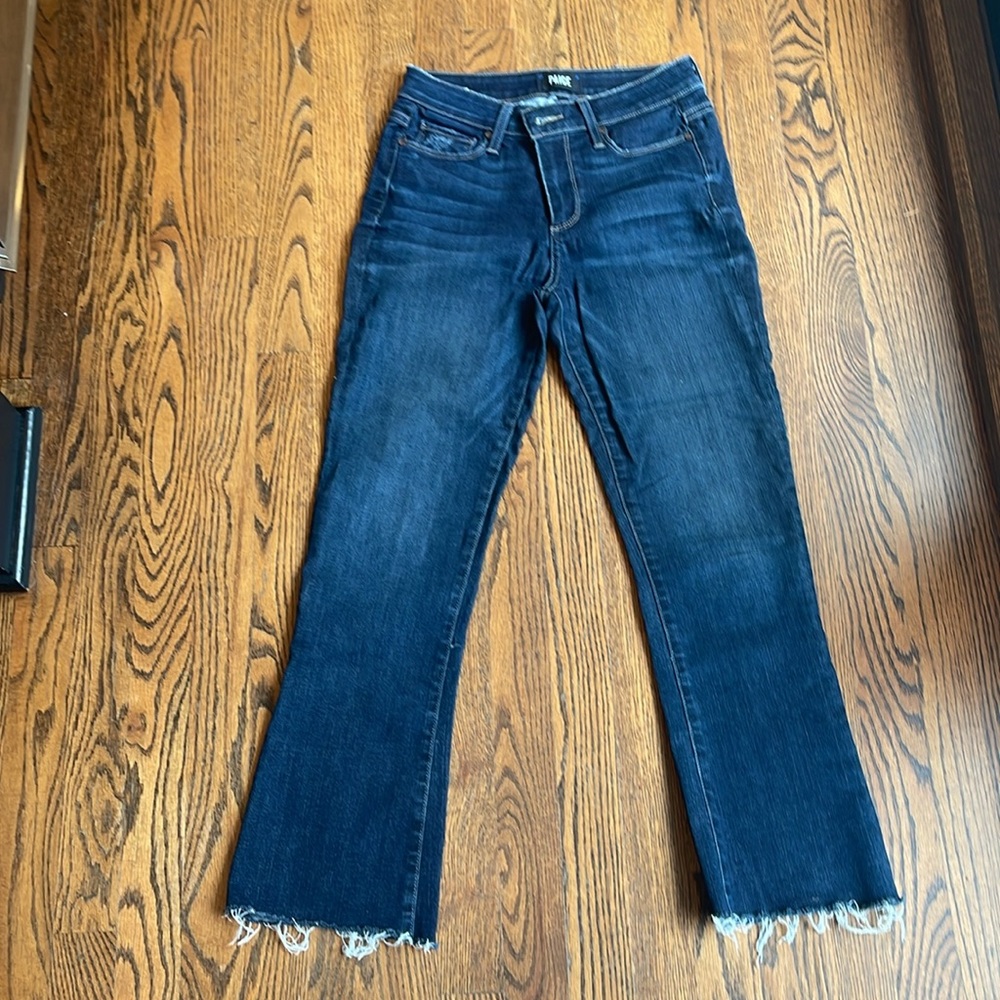 PAIGE Blue Ankle Cropped Jeans